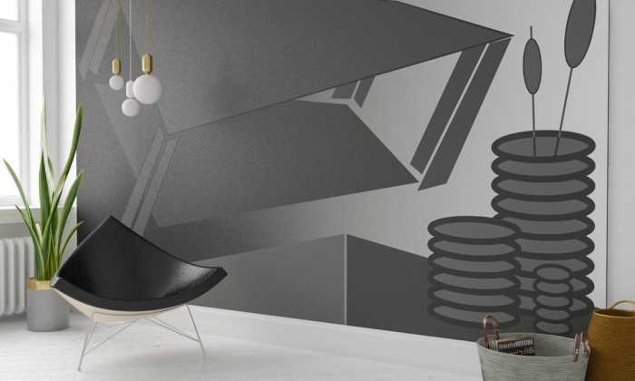 Intissé Premium Perspective Table black-grey-grey