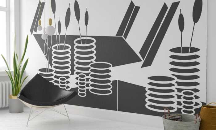 Intissé Premium Perspektive Vases black-white