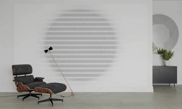 Intissé Premium Screen Dot white-black