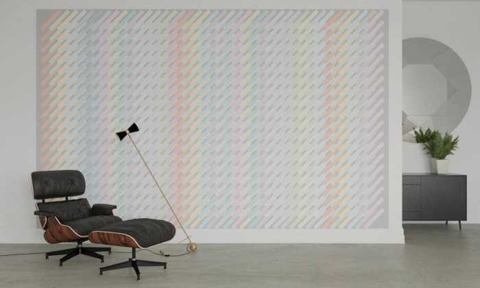 Intissé Premium Structure Hatching lightgrey-pastell