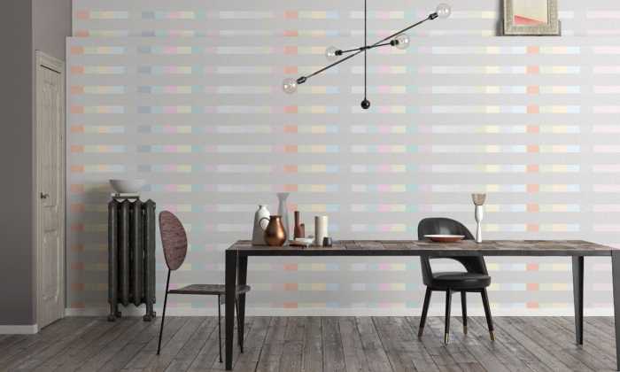 Intissé Premium Structure Line lightgrey-pastell