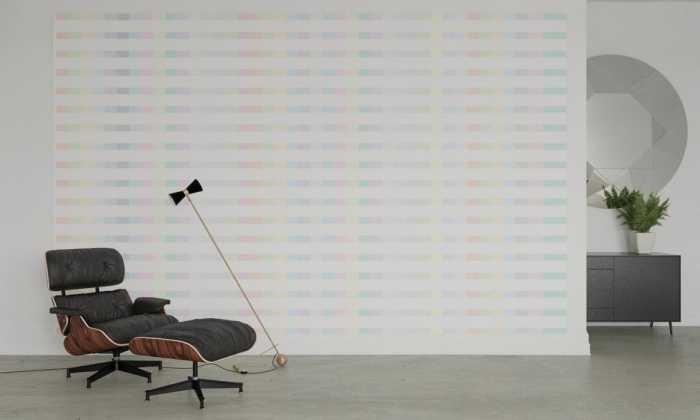 Intissé Premium Structure Line white-pastell