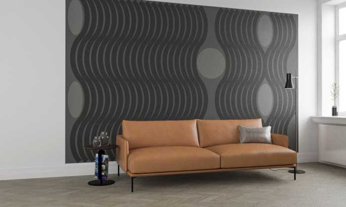Intissé Premium Wave grey-blackgrey