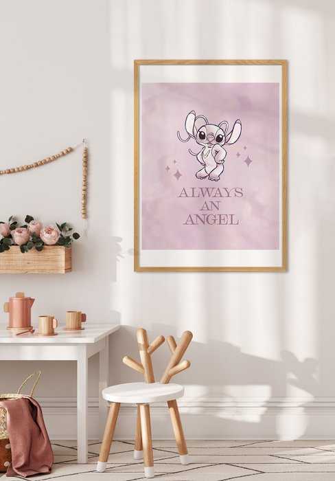 Poster d'art Disney Stitch Always an Angel