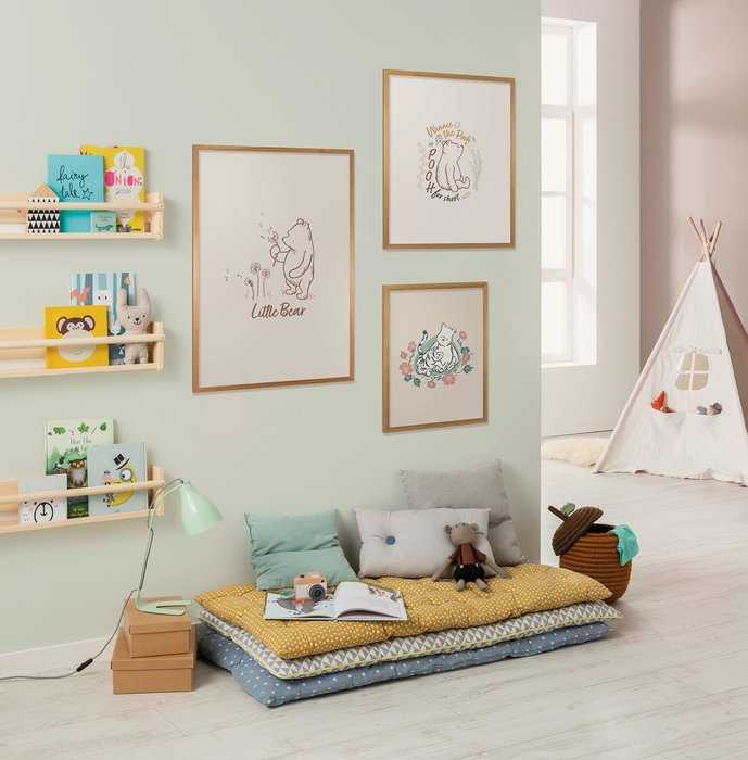 Poster d'art Disney Winnie the Pooh Flowers and Friends