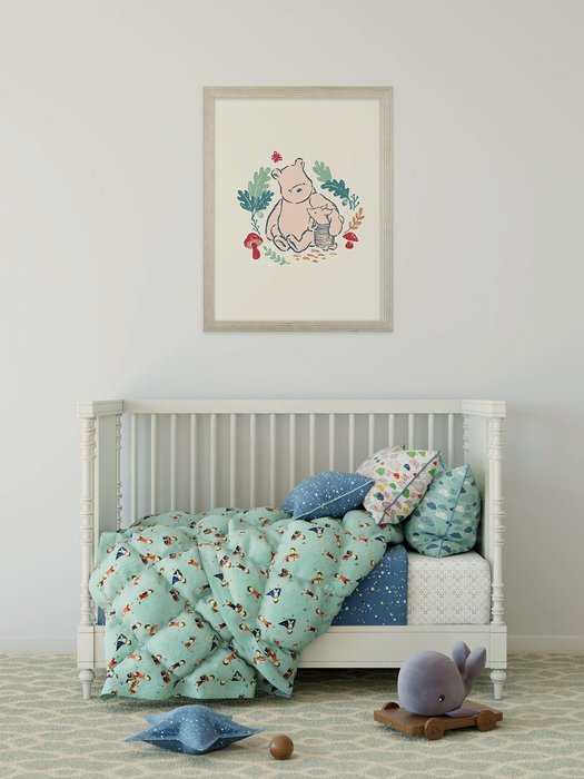 Poster d'art Disney Winnie the Pooh Taking Care