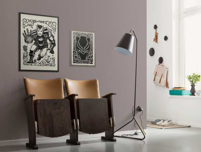 Poster d'art Marvel Black Panther Lino-Cut Helmet