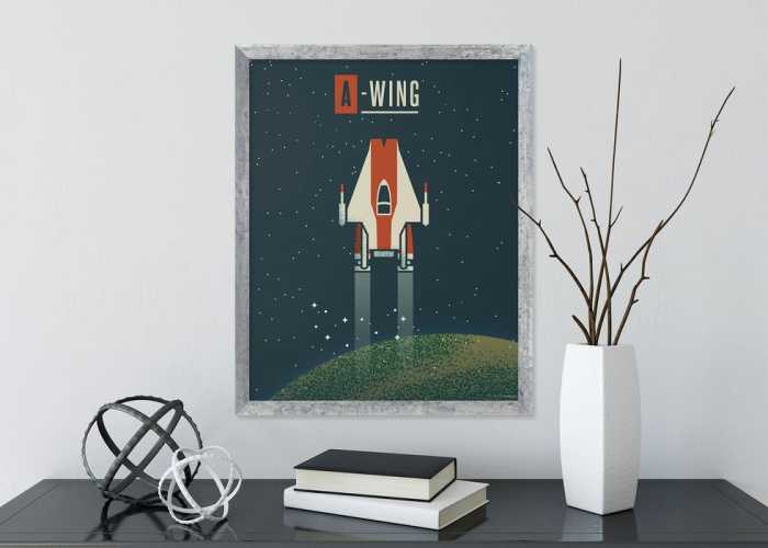 Poster d'art Star Wars - Geeky A-Wing