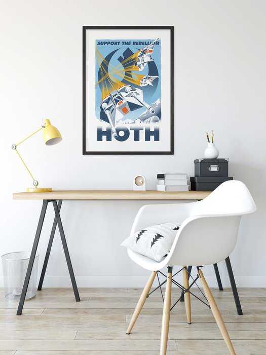 Poster d'art Star Wars - Hoth Temporary Headquarter