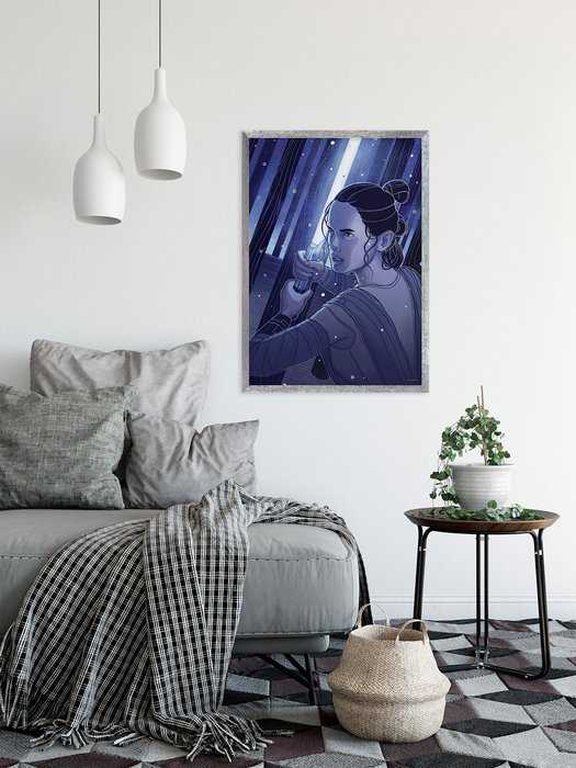 Poster d'art Star Wars - Jedimaster Rey