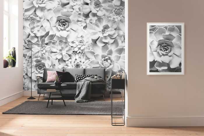 Photo murale intissé impression numérique Shades Black and White