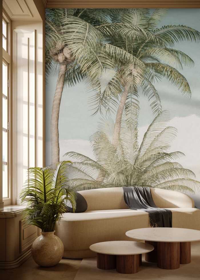 Poster XXL impression numérique Palm Oasis