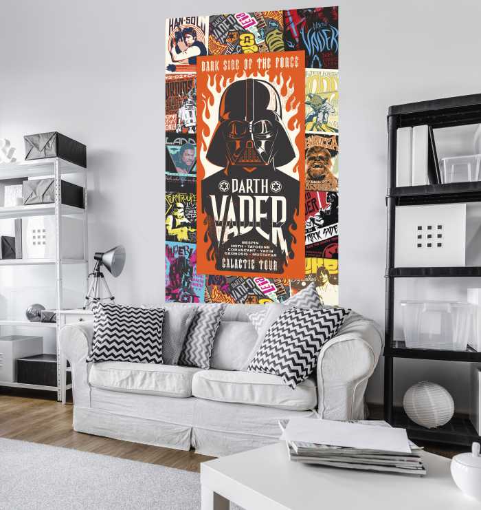 Panneau sur intissé  Star Wars Rock On Posters
