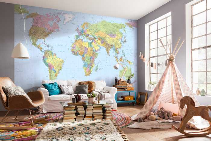 Photo murale intissé World Map