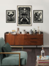 Marvel Black Panther Lino-Cut Charge