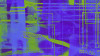 Columns Hanging blue