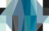 Gem Stone Rhombus blue-black