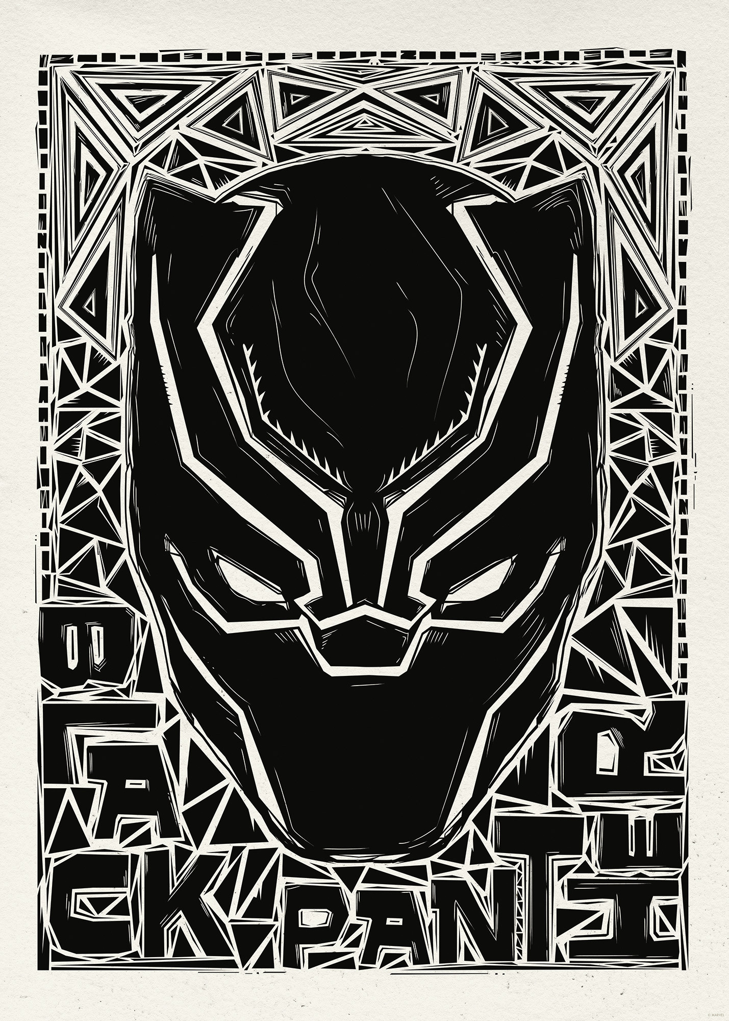 Marvel Black Panther Lino-Cut Helmet