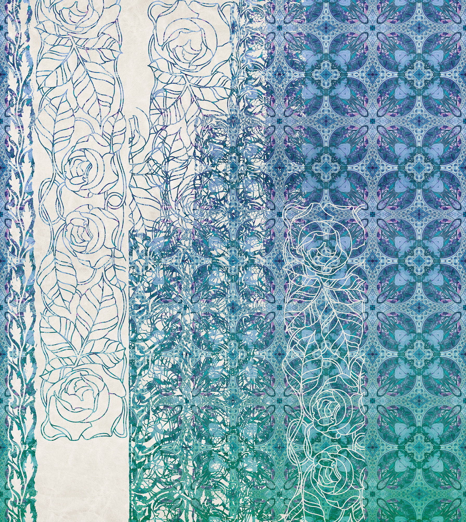 Art Nouveau Bleu