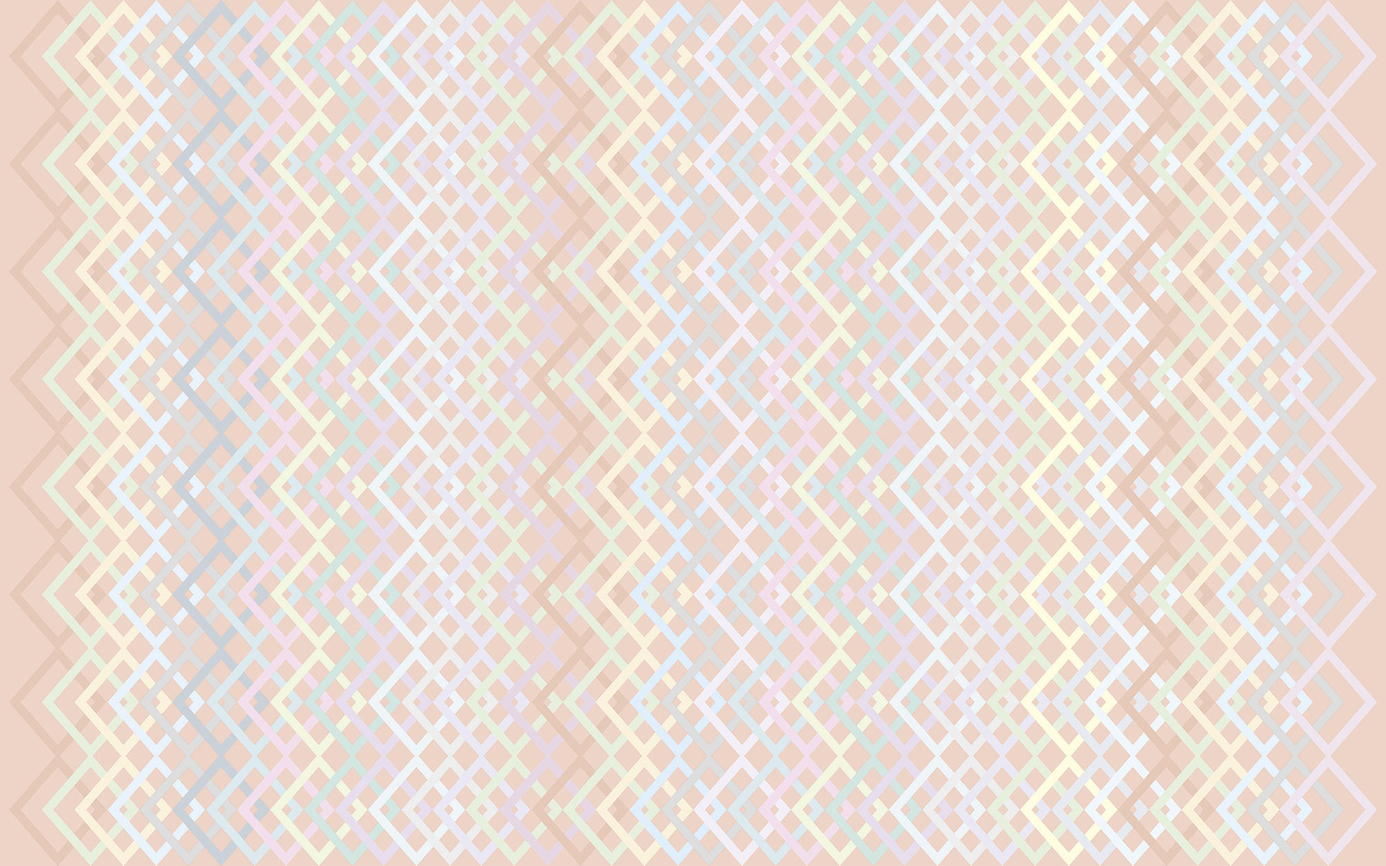 Structure Rhombus apricot-pastell