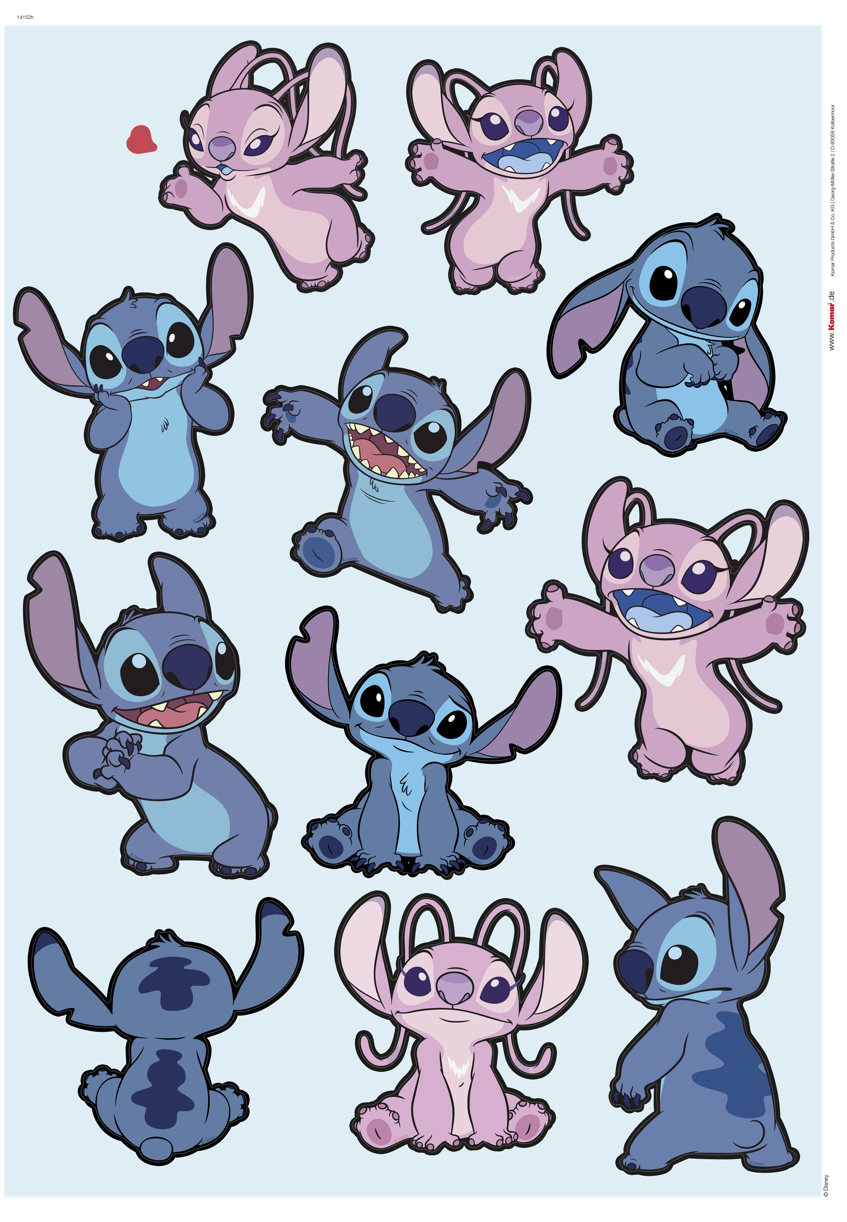 Disney Stitch and Angel Happy