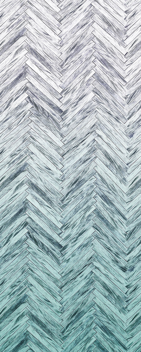 Herringbone Mint Panel