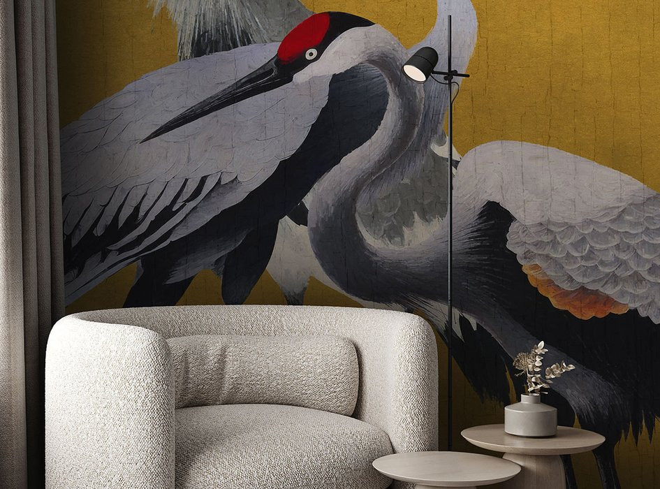 Yellow Cranes