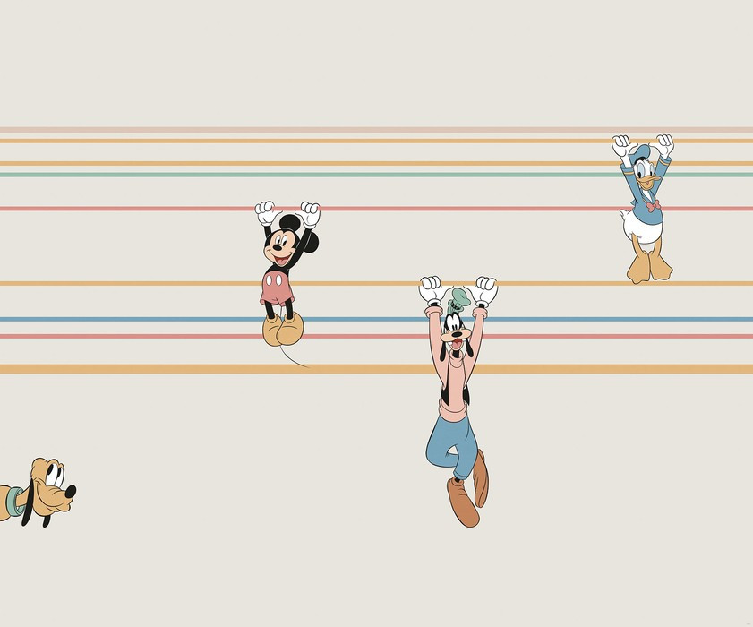 Mickey Hanging with Friends