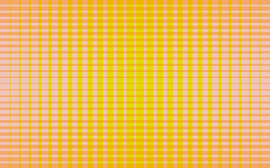 Chequered yellow-apricot