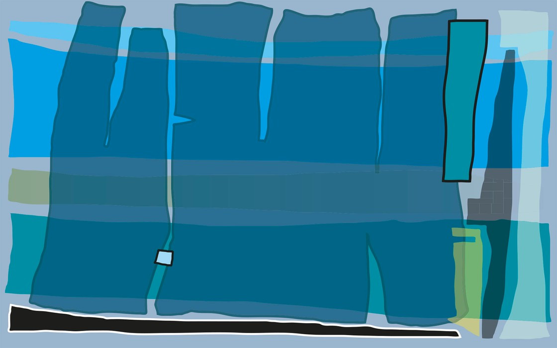Composition 4 blue-petrol