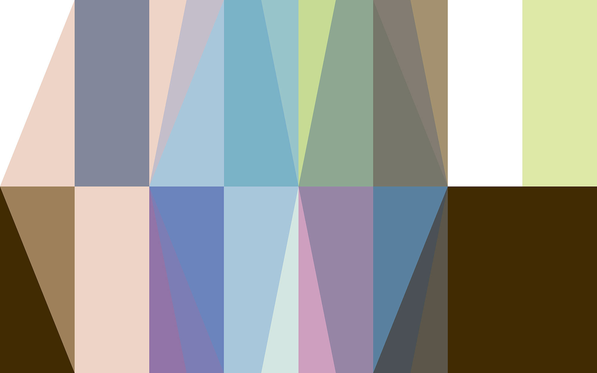 Gem Stone Rhombus apricot-blue-mocca