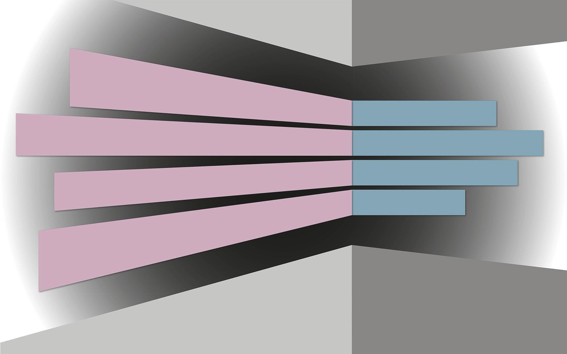 Perspective Fanning rose-bleu-grey