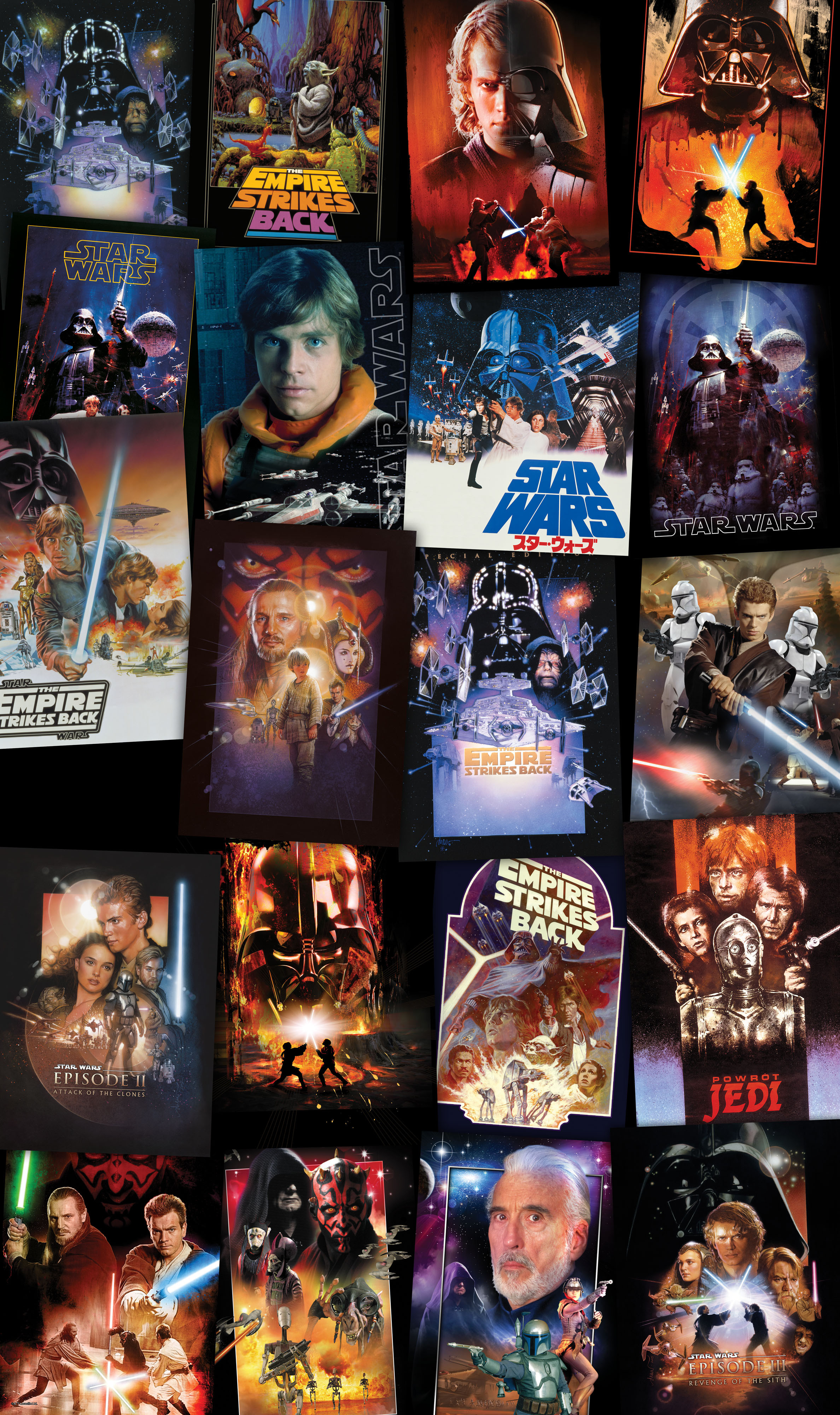 Star Wars Posters Collage